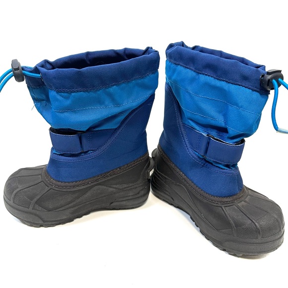 Columbia Blue Winter Snow Boots Insulated Waterproof Kids Size 11 - Picture 3 of 8